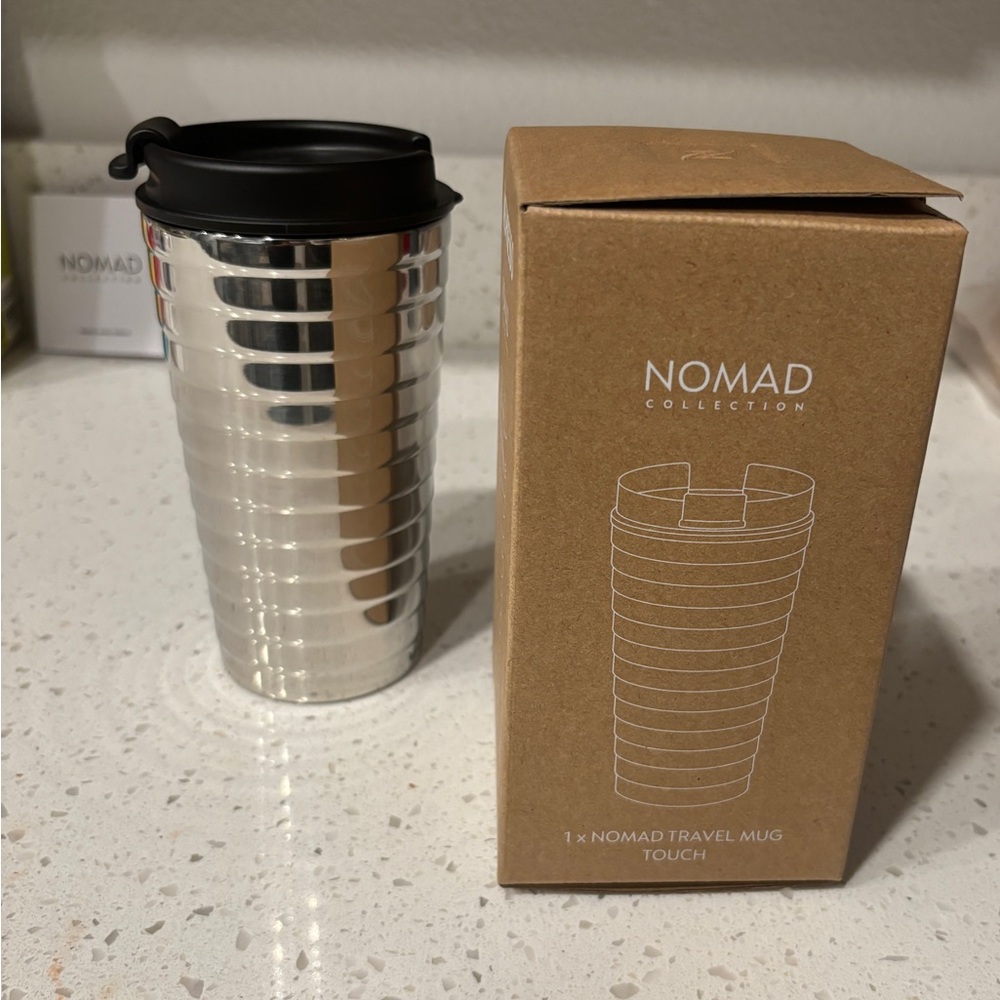 New Nespresso Nomad Collection Travel Mug, Touch (Silver) - 11oz